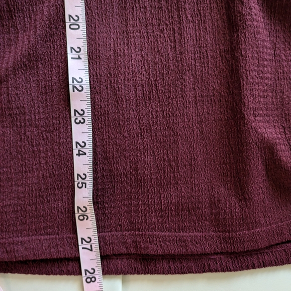 Michael Kors Long Sleeve Peasant Style Blouse Merlot/Burgundy - Picture 15 of 15